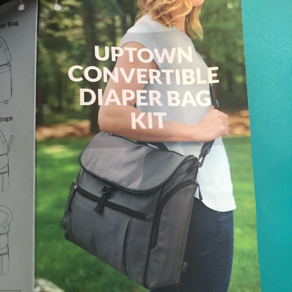 Gemline Uptown Navy Blue Convertible Diaper Bag - Picture 12 of 16